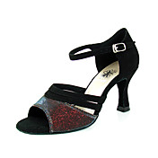 Velvet/Taffeta Upper Dance Shoes Ballroom Latin Shoes for Women More Colors