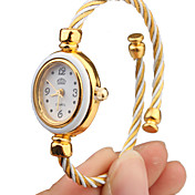 Quartz ur med Metal Reb ur Strap - Hvid