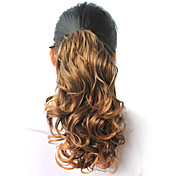 High Quality Synthetic 14.57" Beautiful Curly Dark Brown Ponytail