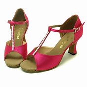 Satin Upper Dance Shoes Ballroom Latin Shoes for Women More Colors