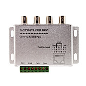 BNC fixo de 4 canais de vídeo transceptor UTP passivo