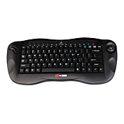 Clavier sans fil 2.4G multimédia avec trackball intégré mouse/10m