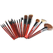 Professionelles Make-up Pinsel Set mit Ledertasche (18-teilig)