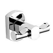 Chrome Finish Solid Brass Robe Hook With Round Square Cylinder Horn Type