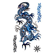 5 stk dragon vanntett midlertidig tatovering (17.5cm * 10cm)