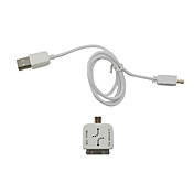 de datos USB / cable de carga para 2 ipad / ipad / iphone 4 / 4 s / 3G 3GS /, htc / blackberry y más