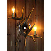 Artistic Antler Featured Wall Light with 2 Lights