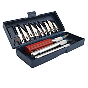 komplette Kunstwerk Messer mit Tasche (13-teiliges Set)
