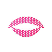 5 stk pink stjerne temporaty læbe tatovering mærkat
