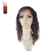 Full Lace Medium Long Curly 100% India Reme Hair Wig Multiple Colors To Choose