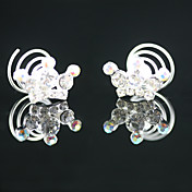 2 Pieces Gorgeous Rhinestones Bridal Pins Wedding Headpieces
