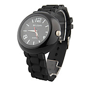 Ladies' Quartz Movement Silicone With Rectangle Shape Wrist Watch(More Colors)