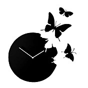 farfalla acrilico muto orologio da parete