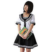 Short Sleeve Short Classic Black Sailor Suit