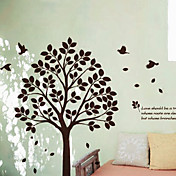 árbol de papel pintado de la pared