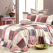 4pcs elegantes Wohnen Baumwolle Bettbezug Set