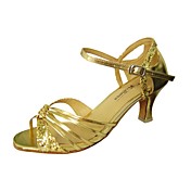 Customize Performance Dance Shoes Leatherette/ Paillette Upper Latin Shoes for Women