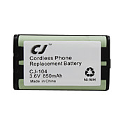 3.6v 850mAh remplacement de téléphone sans fil batterie Ni-MH-104 CJ