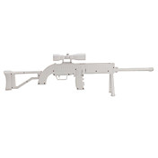 rifle sniper com rumble feedback para wii (branco)