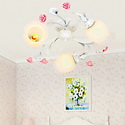 COVINA - Lampe de Plafond Florale - 3 slots à ampoule
