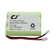 3.6v 800mAh remplacement de téléphone sans fil batterie Ni-MH-336 CJ