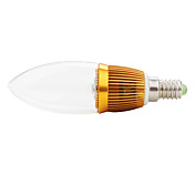 E14 3W Warm White LED Candle Bulb (90-265V)