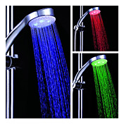 3,15-inch 5-led douchekop (plastic, chroom afwerking)