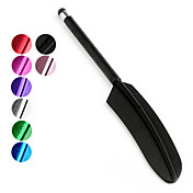 Lápiz Stylus de Pantalla Táctil Capacitiva de Aleación de Aluminio con Pluma de Ganso