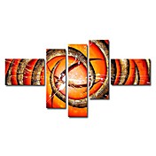 paesaggi dipinti a mano olio su tela con telaio allungato - Set di 5