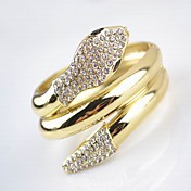 Unisex Rhinestone Bracelets In Gold Alloy