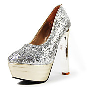 Sparkling Glitter Platform Chunky Heel Party/Evening Shoes  With Sequins (More Colors)