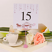 Square Table Number Card – Horse-drawn Carriage (Set of 10)