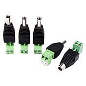 5PCS DC Power Male Connector for CCTV Camera