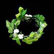 herlig faux blomst og papir forlater krans / headpiece for blomst jenter