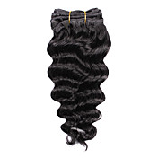 100% Human Hair 12 Inch Machine Made Deep Wave Hair Weave