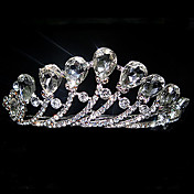 Gem And Rhinestone In Alloy Tiara