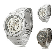 hombres aleación hueco reloj analógico de pulsera mecánicos (colores surtidos)