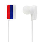 Russland Nationalflagge Stil Stereo In-Ear Ohrhörer