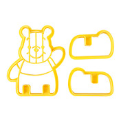 bonito diy winnie pooh o cookie estilo ou pão amarelo molde fermento