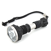 mxdl Cree t6 5-modus høy ytelse lommelykt (svart)