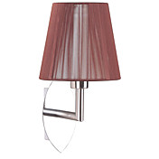 1 - Light Wall Light with Red Accent Shade