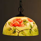 red rose gemustert Pendelleuchte mit 1 Licht