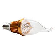 E14 3x1W 270-300LM 3000-3300K Warm White Light LED Candle Bulb (220V)