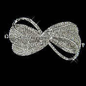 Alloy With Rhinestone And Pearl Artistic Bow Bridal Tiara