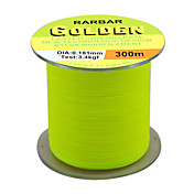 gyllengul-monofilament fiskesnøre 0.181mm 3.4kg 300m