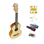 yadars - massive Fichtendecke Tenor Ukulele mit Gig Bag / Pitch Pipe / Picks / capo