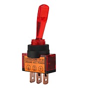 Car Toggle Switch with Red LED Indicator  OFF-ON