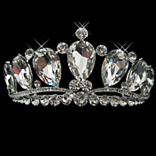 Fine Alloy With Rhinestone And Pearl Bridal Tiara
