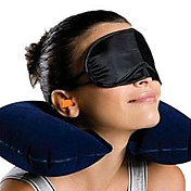 a forma di U cuscino gonfiabile, set visiera e auricolari
