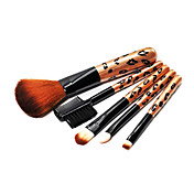 Leoparden-Design Kosmetik Pinsel Set (5-teilig)